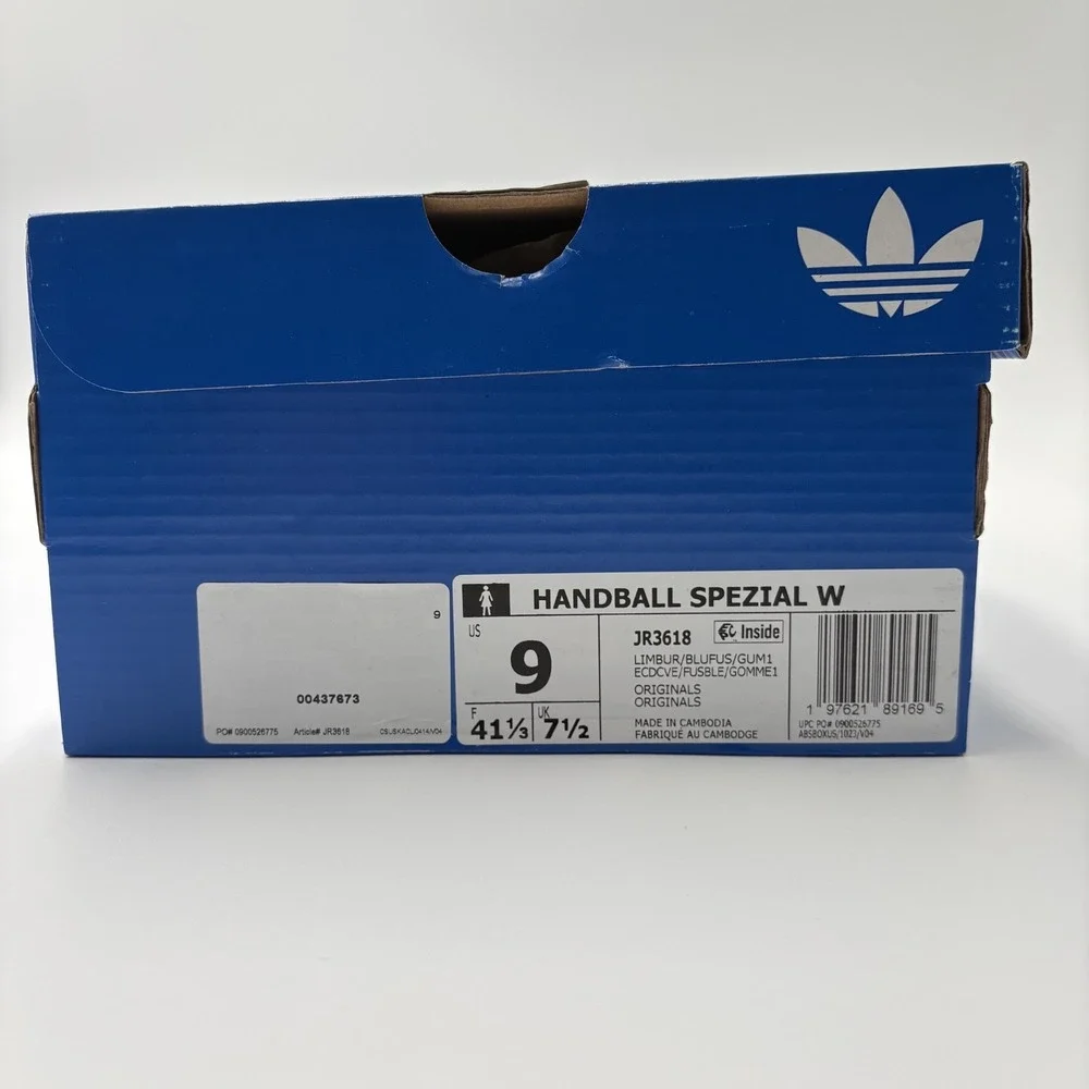Adidas Handball Spezial W Green/Blue JR3618 Women's Size 9 NEW